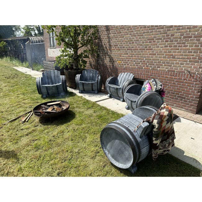 Barrel Atelier Tuin lounge Fauteuil 'AOC' - Lounge-tuinstoel van kunststof