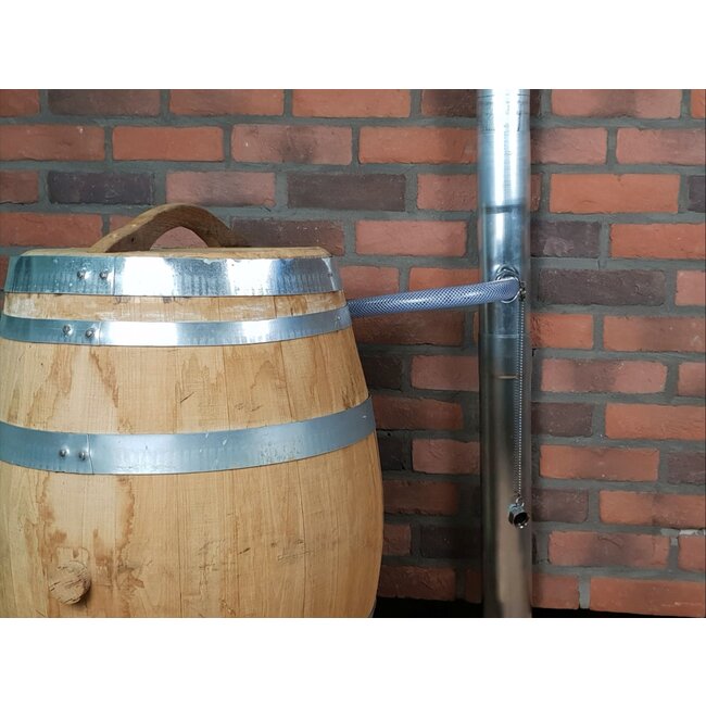 Zinken regenton vulautomaat met flexibele slang