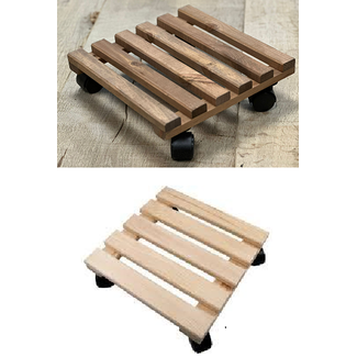 Houten Trolley 'Vierkant' Houten Trolley 'Vierkant'