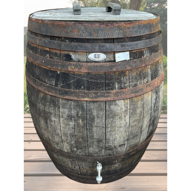 Wooden Rainbarrel "Whisky" 500L los deksel