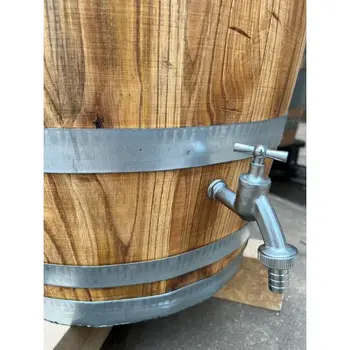 Rain barrels with tap