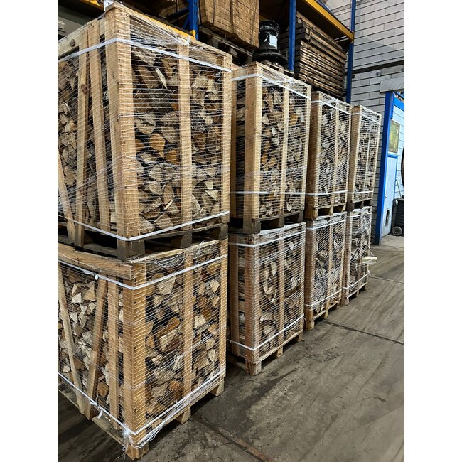 ÉÉNMALIG OP = OP Palletkrat Droog Haardhout