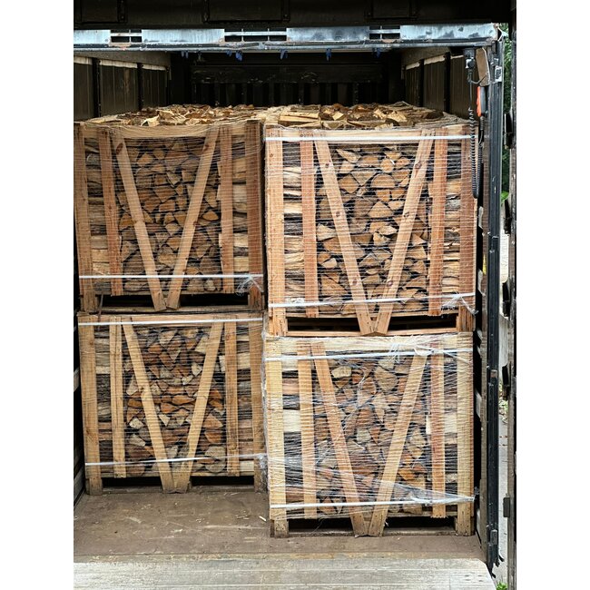 ÉÉNMALIG OP = OP Palletkrat Droog Haardhout