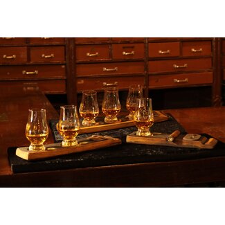 BA Limited Edition Proefplank 'Whisky' met 1, 2 of 3 glazen