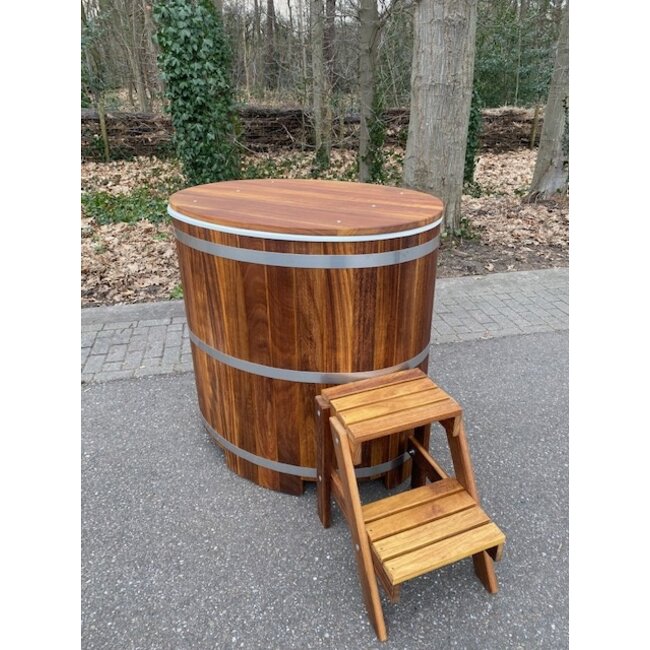 Dippingbath with stairs and lid