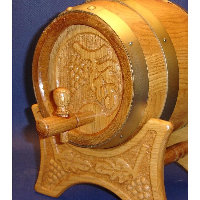Wooden Barrel with tap 1 Ltr