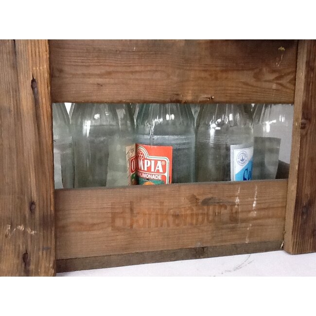 Antique wooden lemonade crate