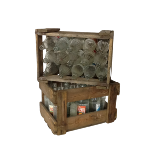 Antique lemonade crate