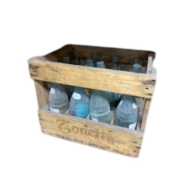 Crate 'Tonetta' with bottles