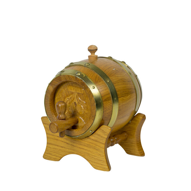 Wooden Barrel with tap 1 Ltr