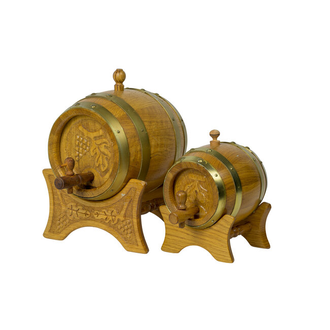 Wooden Barrel with tap 1 Ltr