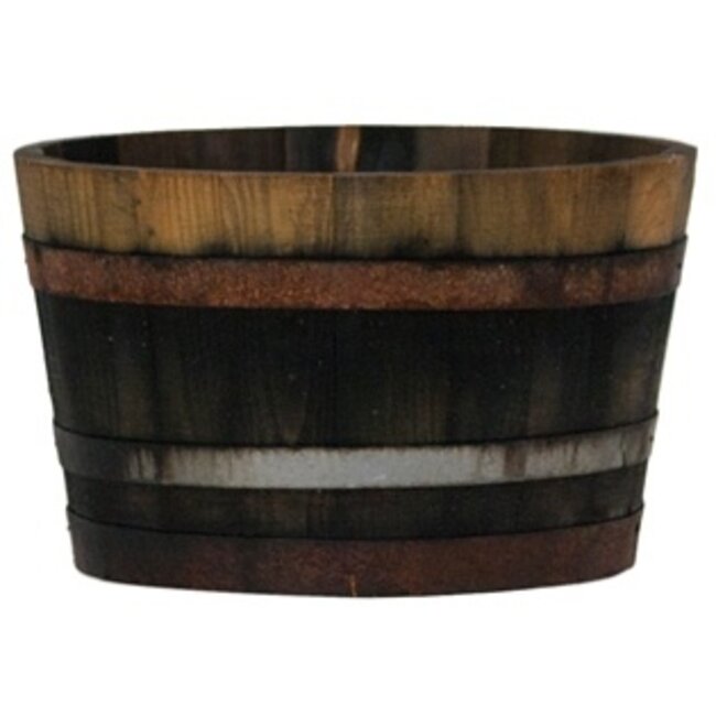 Half garden-Barrel 'DOURO' Old Look Chestnut Wood