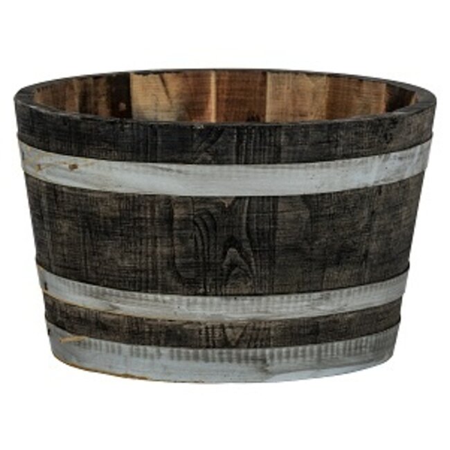 Kuip 'ARRUDA' Zwart Kastanje hout