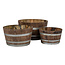 Half garden-Barrel 'BORBA' Bruin Chestnut Wood