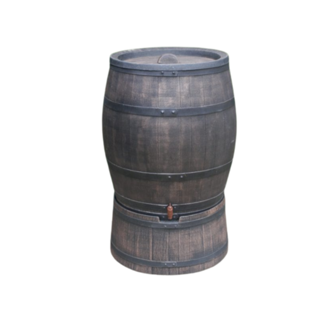 Kunststof Voet regenton kunststof 240 liter bruin