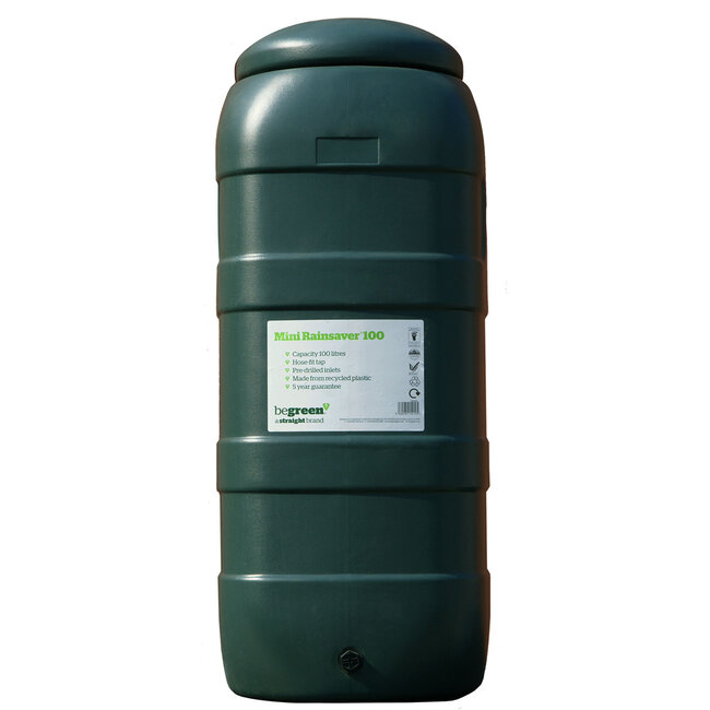 Kunststof Mini rainsaver 100 liter groen