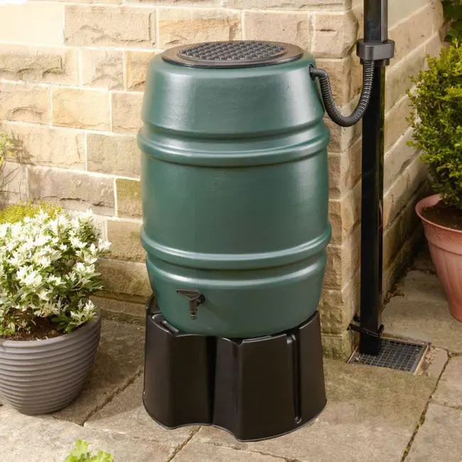 Kunststof Harcostar regenton 168 liter groen