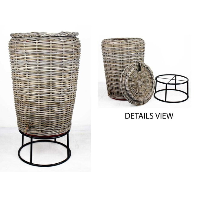 Rotan Regenton Grijs 200 liter