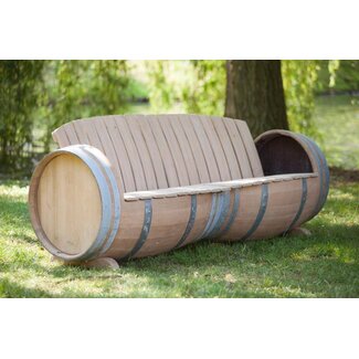 Wine barrel bench "Provence" - Rent