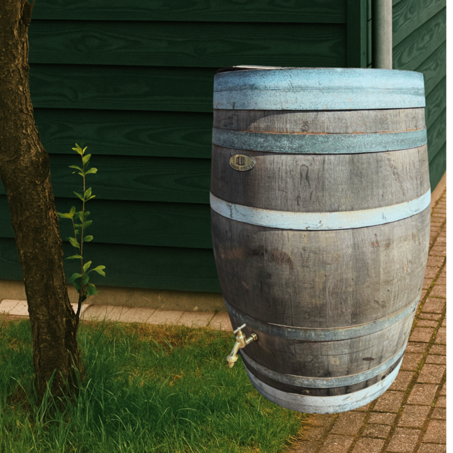 Eiken houten regenton BB 228L los deksel