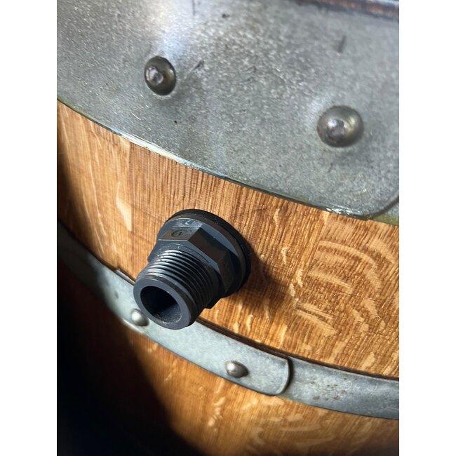 Zinken regenton vulautomaat met flexibele slang