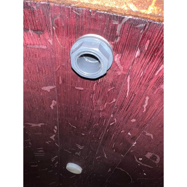 Zinken regenton vulautomaat met flexibele slang