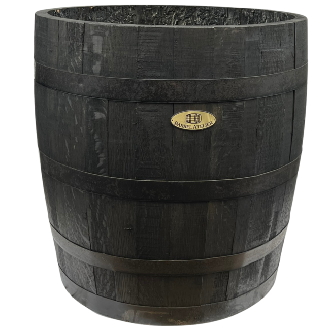 Barrel Atelier Wooden Planter Black Edition
