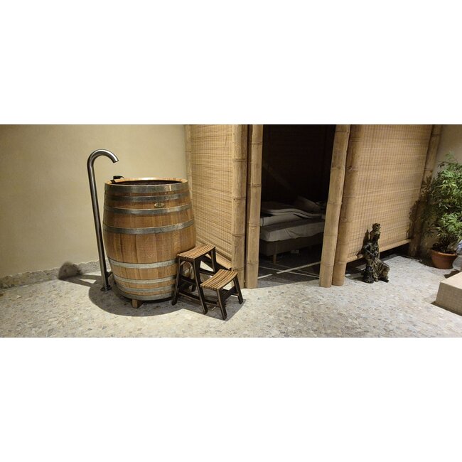 Cold BaRRRel DELUXE Large houten regenton met trapje