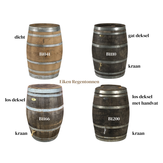 Barrel Atelier Houten regenton "Deal"