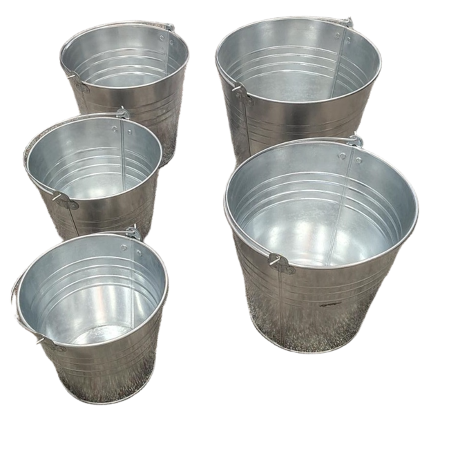 Zinken Emmer 5, 7, 9, 12 en 16 liter - Robuust & Stijlvol