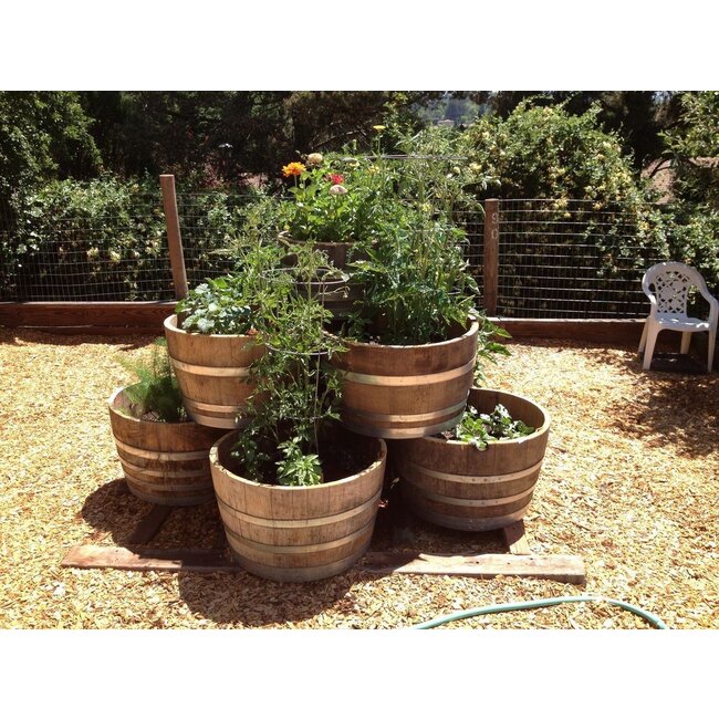 Wine barrel tub high "Brandy"