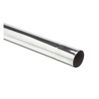 Zinken buis met mof 80mm 3 meter Zinken buis met mof 80mm 3 meter