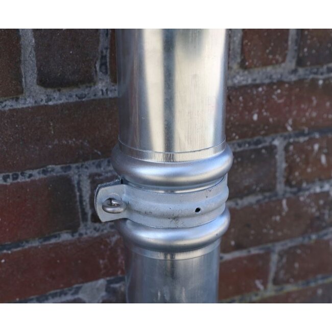 Zinken overschuif mof 80mm regenpijpbeugel