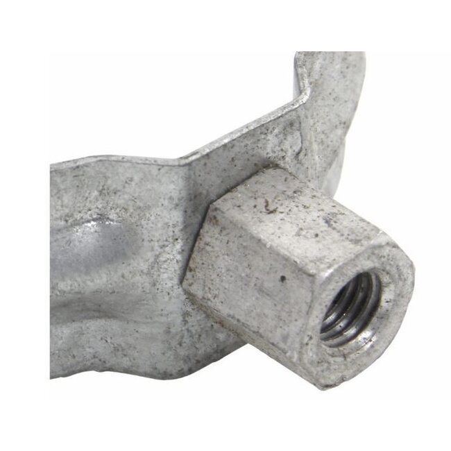 Zinken overschuif mof 80mm regenpijpbeugel - Copy