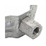 Hinged pipe bracket with internal thread, M8/M10