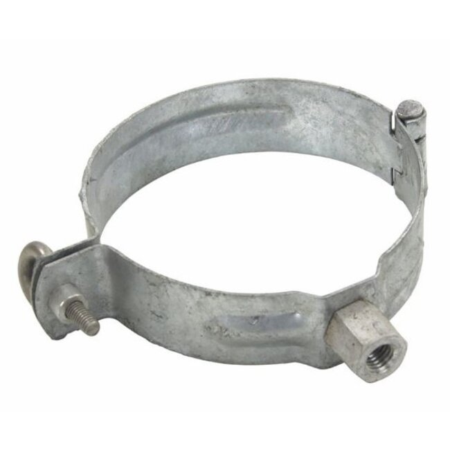 Hinged pipe bracket with internal thread, M8/M10