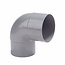 PVC bend 80 mm 87,5 ° grey