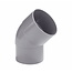 PVC bend 80 mm 45° grey
