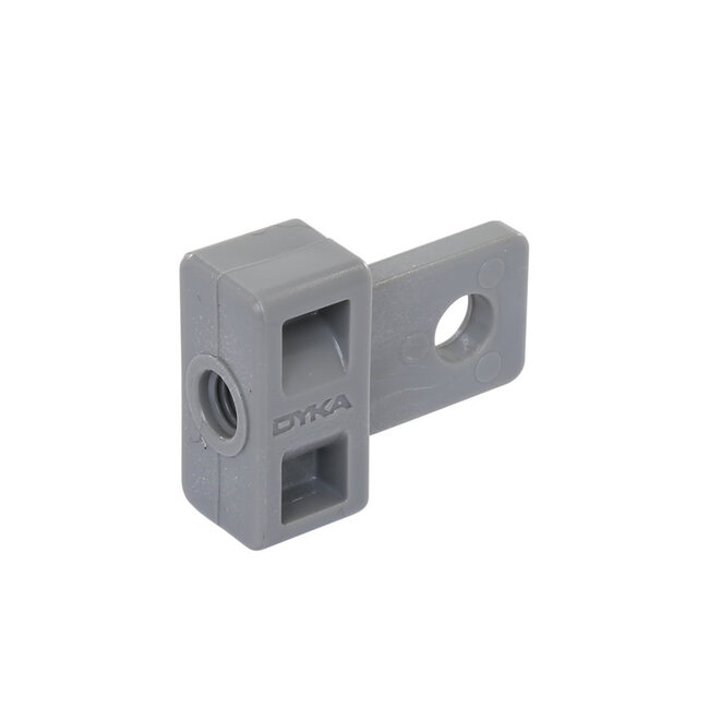 PVC mounting eye M8 grey