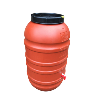 Kunststof Regenton terracotta 220 L met kraan Kunststof Regenton terracotta 220 L met kraan