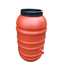 Kunststof Rain barrel terracotta 220 L with tap pp