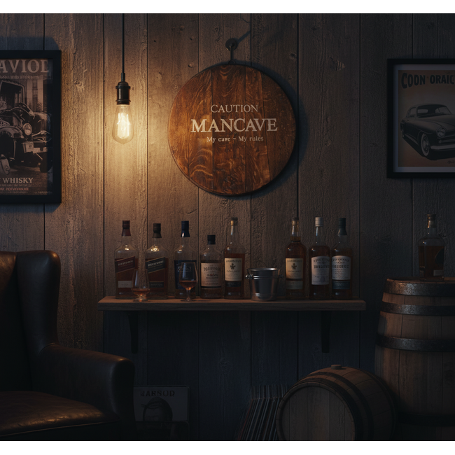 BarrelCave Royal Oak Lid "Mancave"