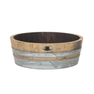 Brandy Barrel Quarter Tub Planter