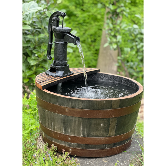 Kuip whisky klein met zwarte hand pomp