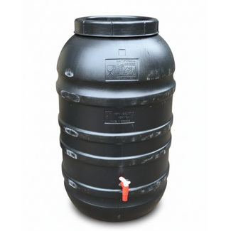 Kunststof Regenton black 220 L met kraan