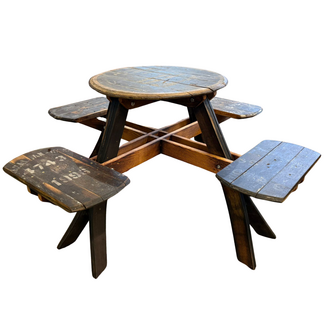 Picnic Table Highland Heaven