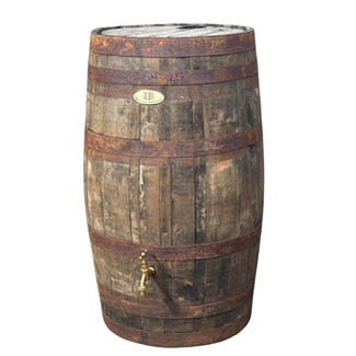 Houten Regenton "Scottisch" Small  vast deksel 120 Ltr