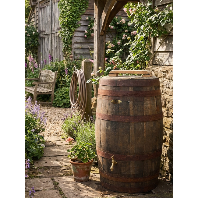 Wooden Rain Barrel Whiskey "Scottish" Small 120 Ltr