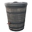 Kunststof Regenton 130 liter Woodlook conisch