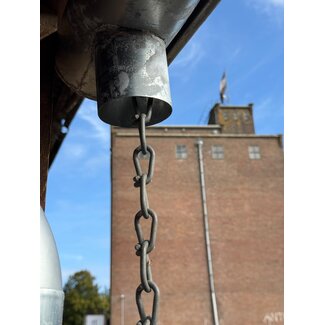 Ketting regenton 1.60 mtr met regenpijphaak